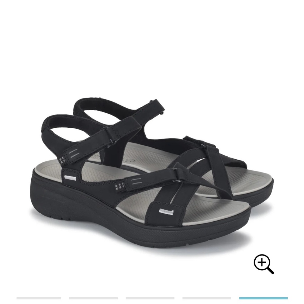 Baretraps Women’s Tracey Wedge Sandals Size 9.5 M Shoes Black - New in Box - Picture 11 of 11